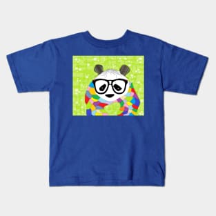 Hipster Panda Kids T-Shirt